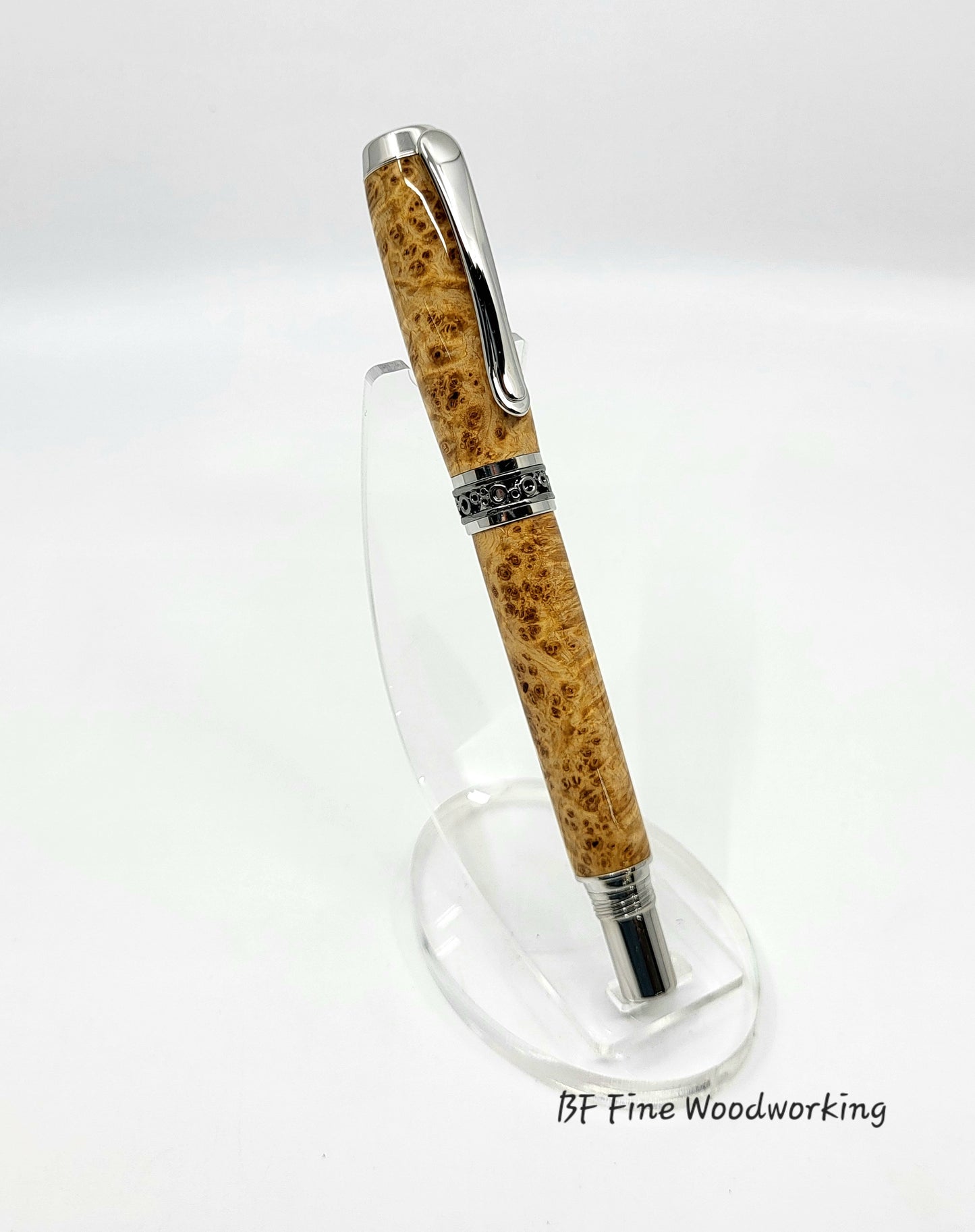 Black Ash Burl Rollerball/Fountain Pen