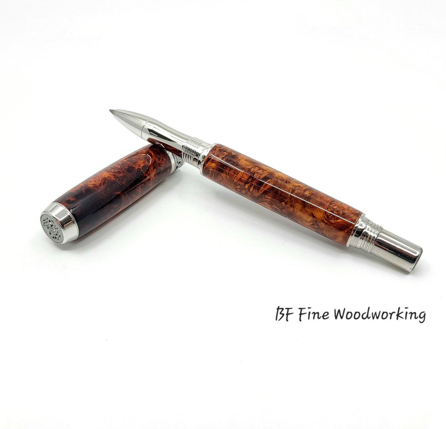 Amboyna Burl Rollerball/Fountain Pen