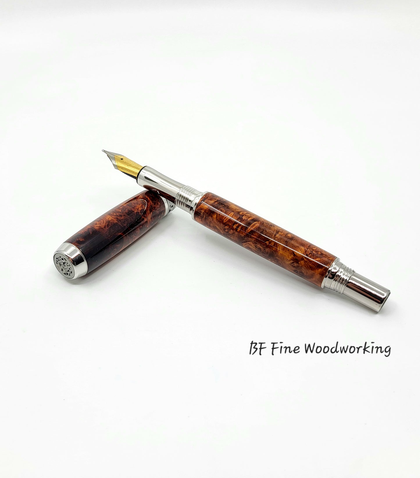Amboyna Burl Rollerball/Fountain Pen