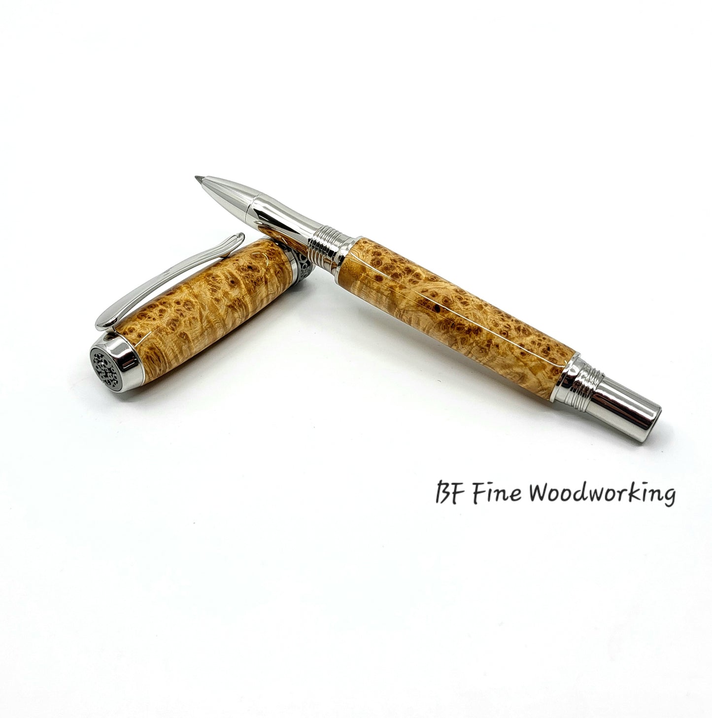 Black Ash Burl Rollerball/Fountain Pen