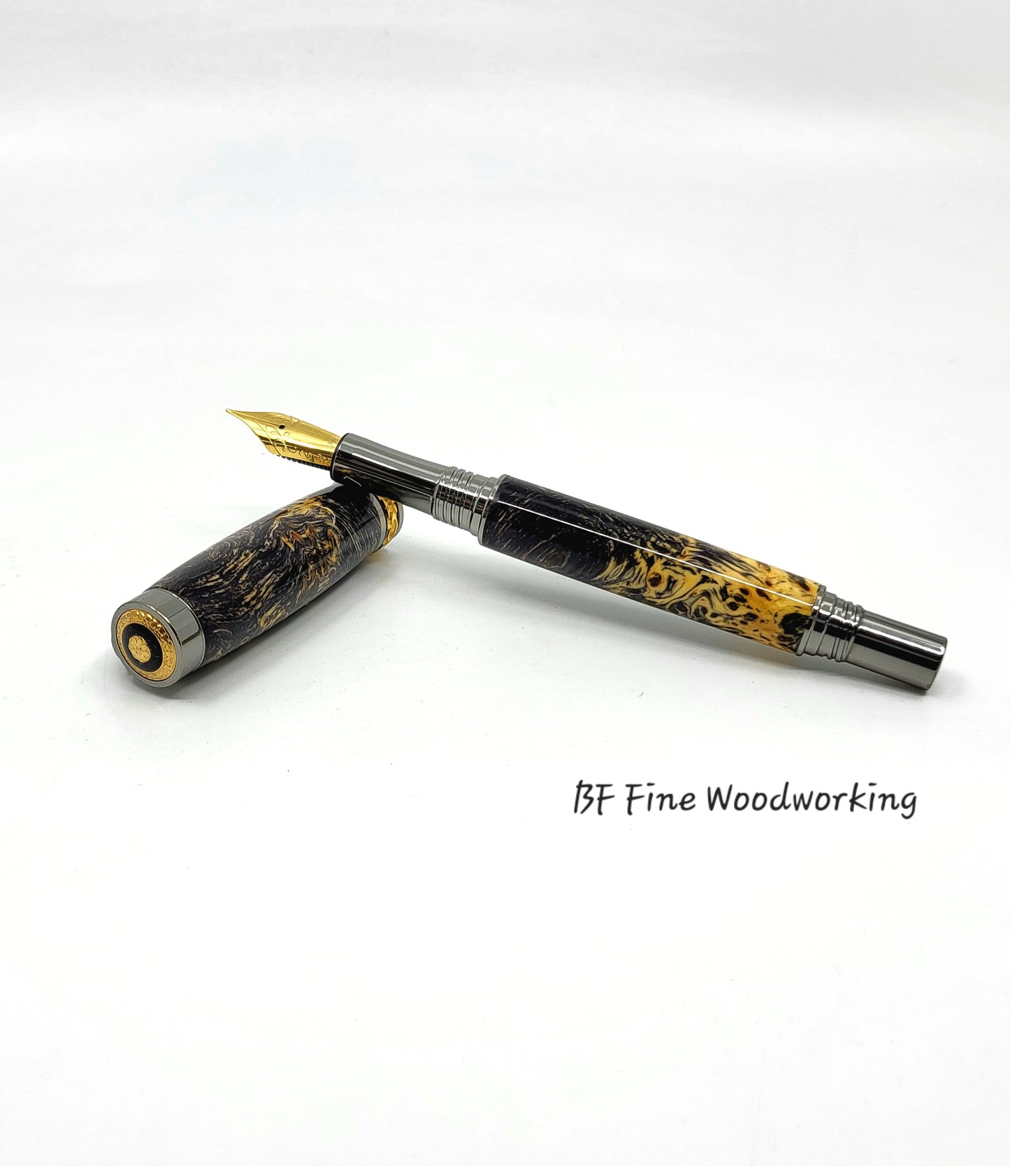 Yellow Cedar Burl Fountain Pen