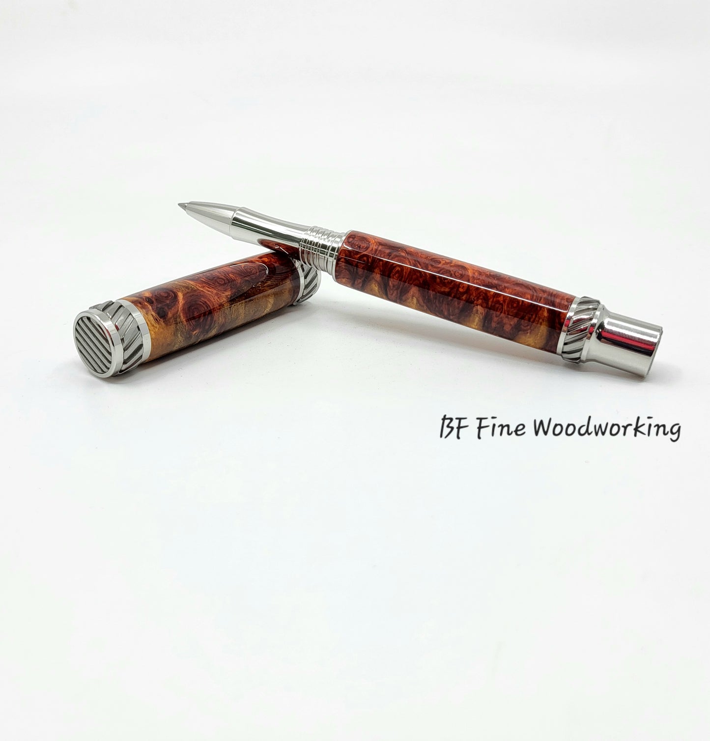 Two tone Amboyna Burl Rollerball