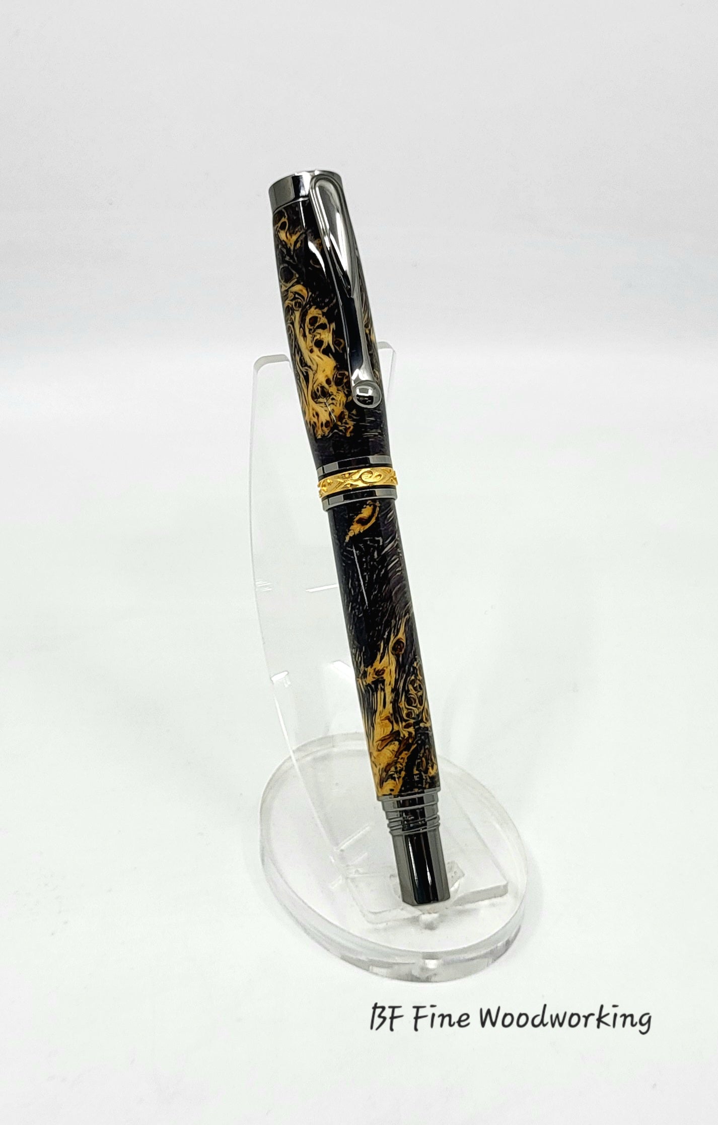 Yellow Cedar Burl Fountain Pen